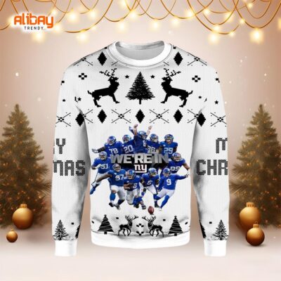 We're In New York Giants Ugly Christmas Sweater