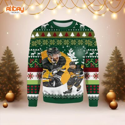 Bryan Rust Pittsburgh Penguins Ugly Christmas Sweater