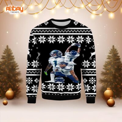 EskRidge Seattle Seahawks Ugly Christmas Sweater