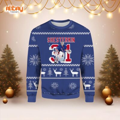 Highland Mint Igor Shesterkin New York Rangers Ugly Sweater