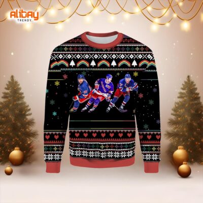 New York Rangers Greatest Forwards Ugly Sweater