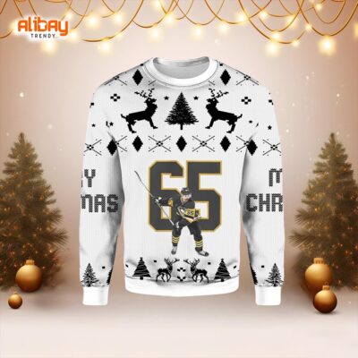 Pittsburgh Penguins #65 Ugly Christmas Sweater