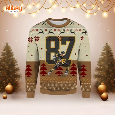 Pittsburgh Penguins #87 NHL Sidney Crosby Ugly Sweater