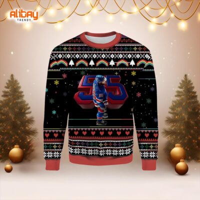 Ryan Lindgren New York Rangers Ugly Christmas Sweater