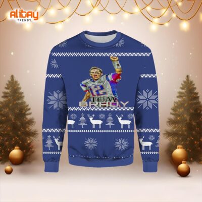 Super Bowl xlix Tom Brady Ugly Christmas Sweater