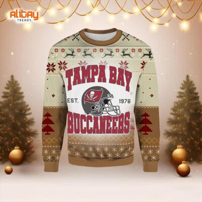 Tampa Bay Est 1976 Buccaneers Ugly Christmas Sweater